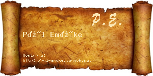 Pál Emőke névjegykártya