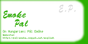 emoke pal business card